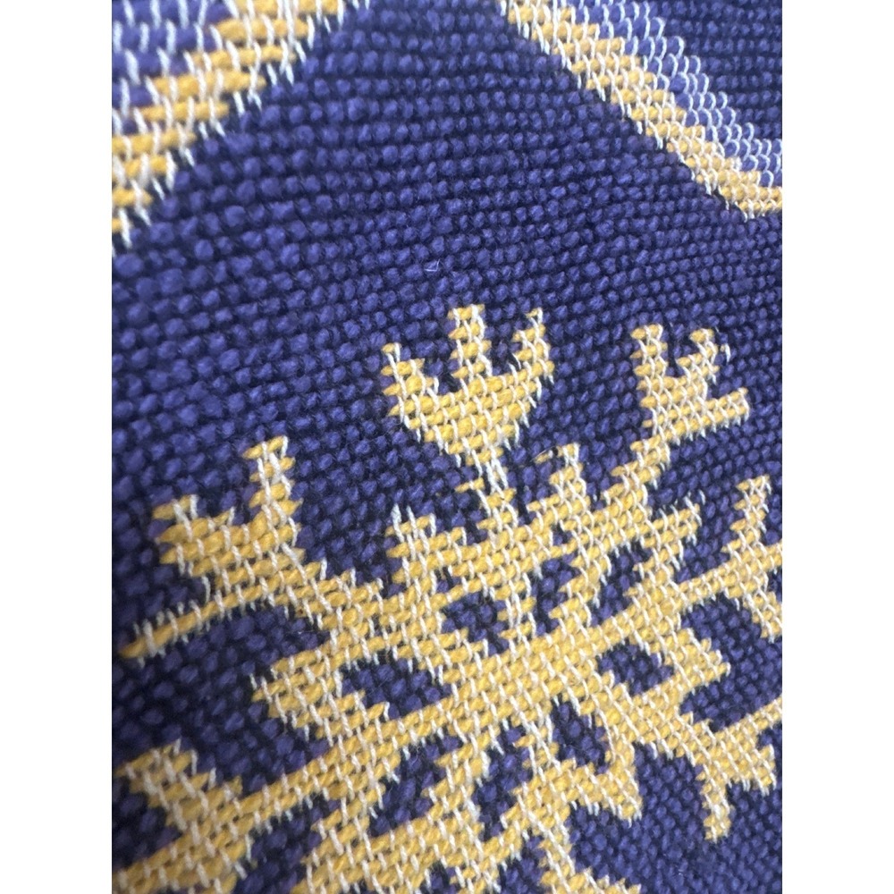 Flashback Vintage Woven Tapestry Jacket‎ Womens Large Cotton Snowflake Celestial - Picture 6 of 7